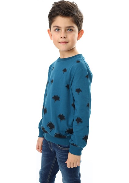 Erkek Çocuk Baskılı Sweatshirt