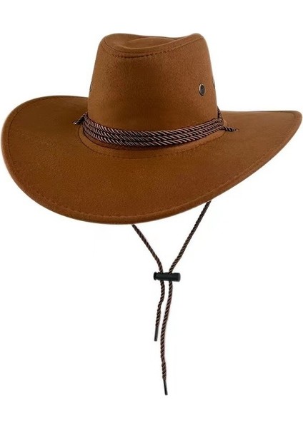 Batı Kovboy Süet Güneş Şapkası (Yurt Dışından) fiyatları