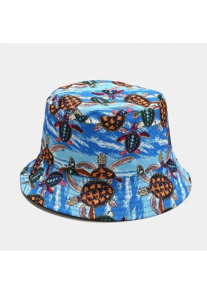 Çift Taraflı Baskılı Balıkçı Güneş Şapkası (Yurt Dışından)