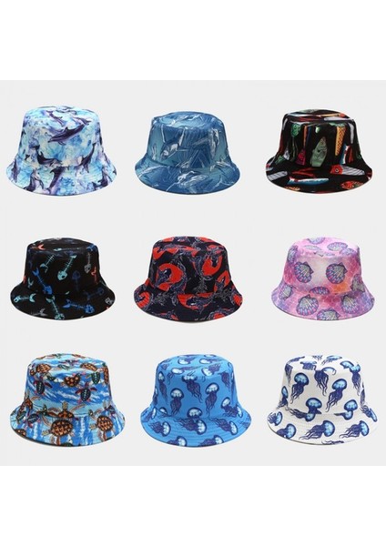 Çift Taraflı Baskılı Balıkçı Güneş Şapkası (Yurt Dışından) fırsatları