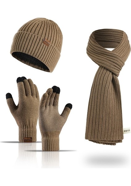 Kışlık Atkı, Şapka ve Eldiven 3'lü Set (Yurt Dışından)