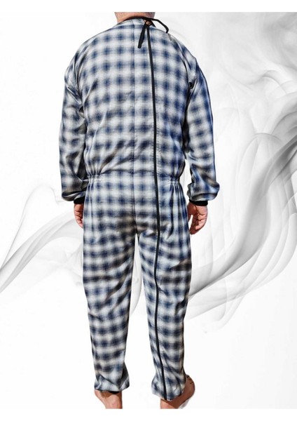 Large Beden Ribanalı Demans Tulumu Hasta Bakım Kıyafet Terletmez Ekose Kumaş %100 Pamuk fiyatları