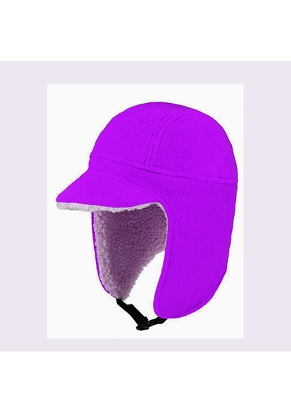 Bisiklet Kayak Kış Rüzgar Geçirmez Polar Kulaklı Şapka (Yurt Dışından)