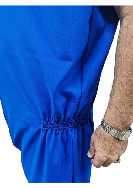 Yazlık Kolsuz Hasta Bakım Kıyafeti Hasta Tulumu Hasta Bakım Sağlık Tulumu Demans Tulum Small Beden fırsatları