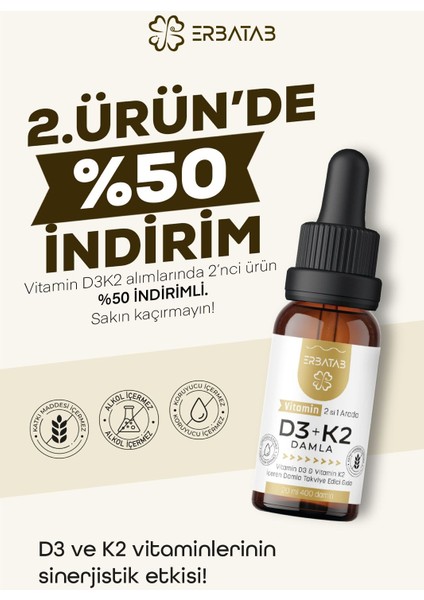 Vitamin D3 K2 2'si 1 Arada Damla