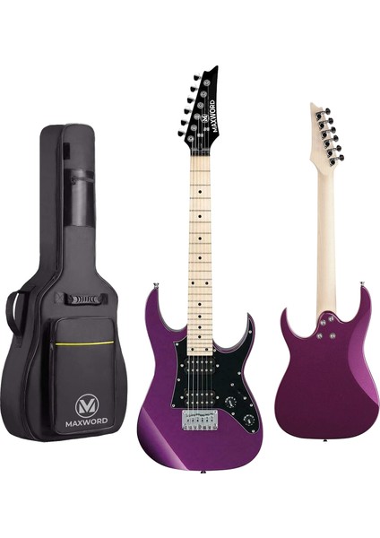 DE-150PU-35AMP Maple Klavye HH Yüksek Kaliteli 35W Amfili Elektro Gitar Seti