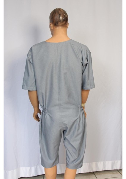 Yeni Nesil Kısa Kol Demans Tulumu Hasta Bakım Kıyafeti Hasta Tulumu - Small fiyatları