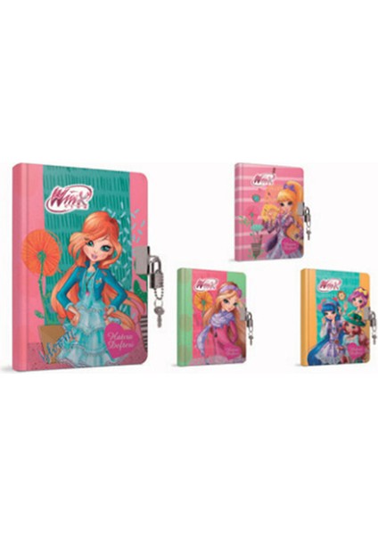 Winx Hatıra Defteri Iplik Dikişli Kilitli 14X20 96 Yaprak