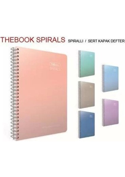 Thebook Spırals Sp.sert Kapak Defter A4 100 Yaprak Çizgili 1 Adet