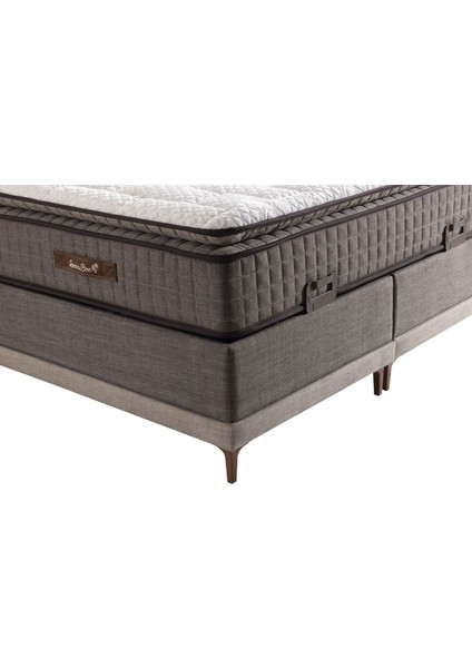 Napol Peluş Pedli Kahverengi Pocket Yaylı Ortopedik Rollpack Yatak modelleri