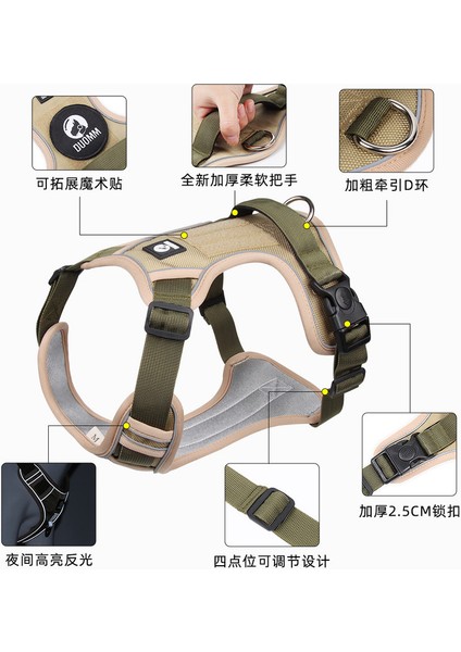 Büyük Köpekler Için Çok Fonksiyonlu Ayarlanabilir Kalın Göğüs Kemeri (Yurt Dışından) fiyatları