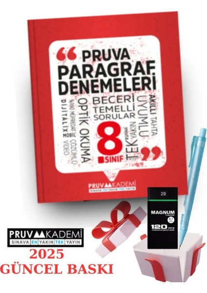 Pruva Akademi 8. Sınıf Pruva Paragraf Denemeleri + Faber Eğitim Seti