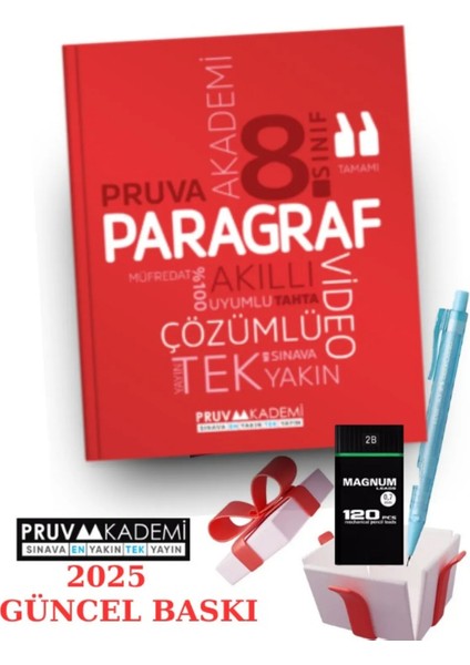 8. Sınıf Pruva Paragraf Soru Bankası + Faber Eğitim Seti