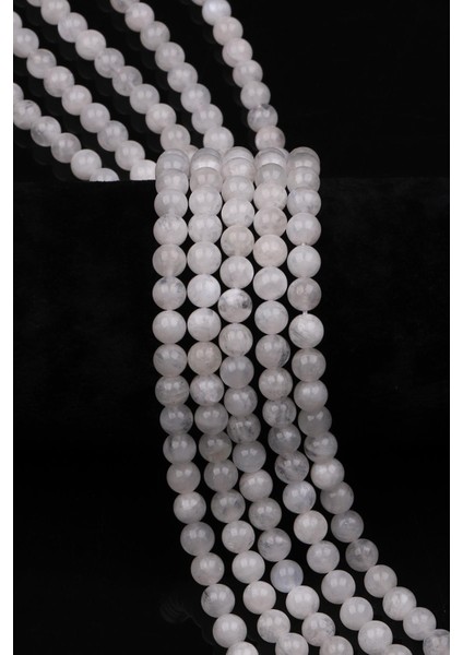 Ay Taşı Doğal Taş Dizi 6 mm Küre Kesim