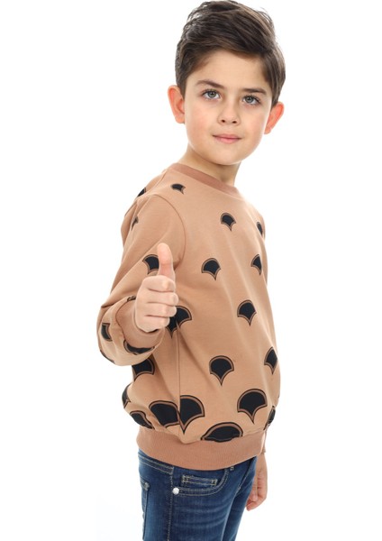 Erkek Çocuk Baskılı Sweatshirt modelleri