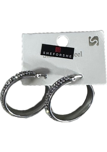 Sheforshe Çelik Küpe