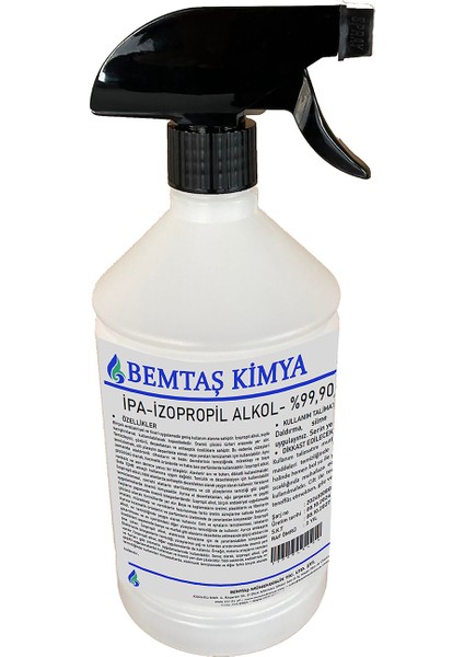 Bemtaş Kimya %99,90 Saf Ipa Izopropılalkol Alkol Izopropıl Alkol Orjinal Ipa Saf Alkol