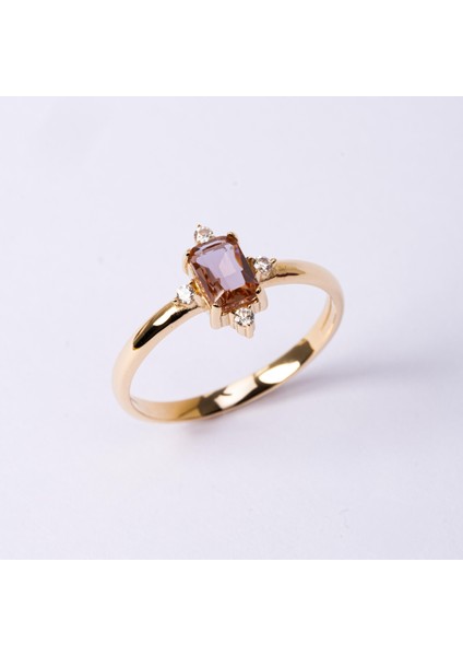 Gümüş Yüzük - Gümüş Yüzük - Octagon Kesim Zultanit Taşlı 0.95 Karat Pırlanta Montorü 925 Ayar Gümüş Yüzük fiyatları