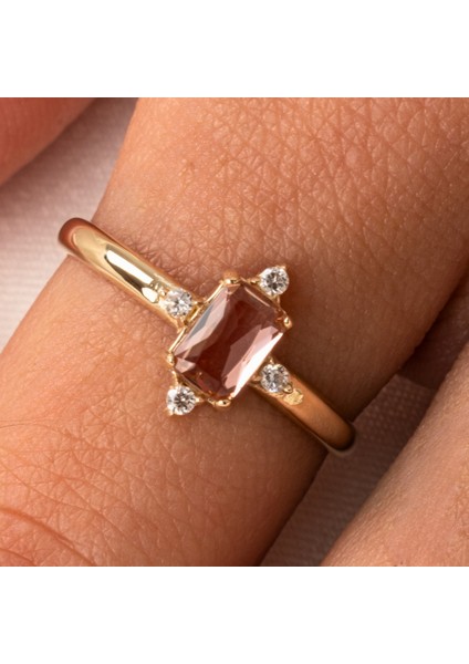 Gümüş Yüzük - Gümüş Yüzük - Octagon Kesim Zultanit Taşlı 0.95 Karat Pırlanta Montorü 925 Ayar Gümüş Yüzük indirimleri