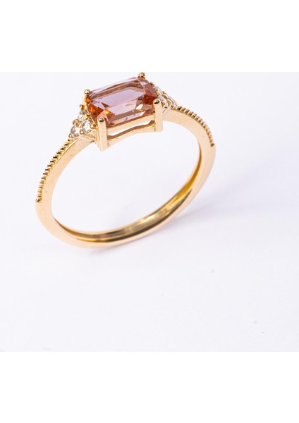 Gümüş Yüzük - Octagon Kesim Zultanit Taşlı Modern Tasarım 925 Ayar Gümüş Yüzük modelleri