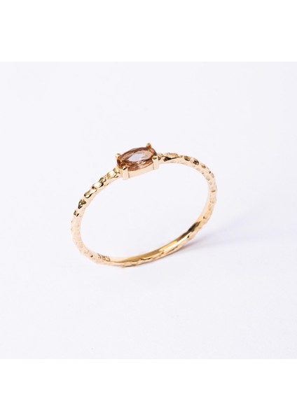 Gümüş Yüzük - Gümüş Yüzük - Zultanit Taşlı El Yapımı Dövülü Minimal Tasarım Tektaş 925 Ayar Gümüş Yüzük modelleri