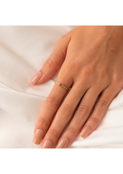 Gümüş Yüzük - Gümüş Yüzük - Zultanit Taşlı El Yapımı Dövülü Minimal Tasarım Tektaş 925 Ayar Gümüş Yüzük indirimleri