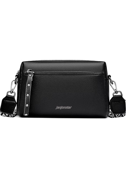 2025 New Small Square Bag Wide Shoulder Strap Fast Shoulder Bag Premium Rivet Cross Border Large Capacity Women's Bag Crossbody Bag (Yurt Dışından)