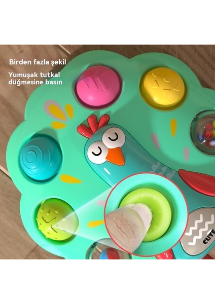 Bebek Çocukların Oyuncağı Peacock Bastırıyor Bubble Müzikçi Cricket Bebek Puzzle Finger Eğitim Müzik Oyunu (Yurt Dışından) fırsatları