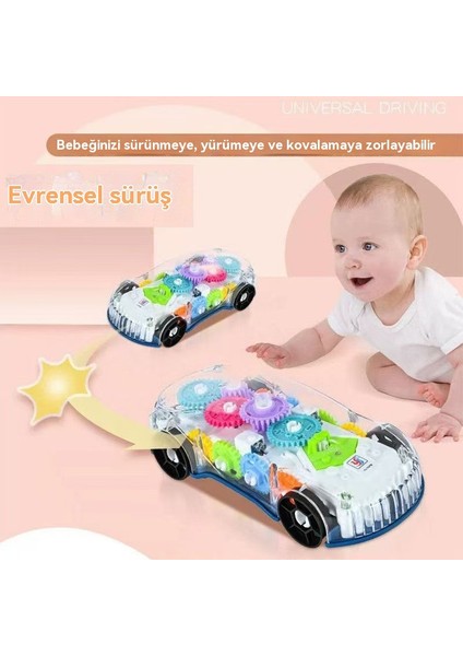 Çocukların Ebeveynler ve Çocukların Etkileşimli Açık Aletleri Evrensel Yürüyen Işıklı Müzik Elektrik Oyuncak Arabası Modeli Yarışıyor. (Yurt Dışından)