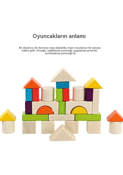 Ağaç 30 Parça Renkli Ağaç Kutusu Genç Çocuklar Için Blok Seti, Biftek Ağaç Şekli Tanınması, Büyük Blok Seti, Erken Eğitim Bulmacası Oyuncağı (Yurt Dışından)
