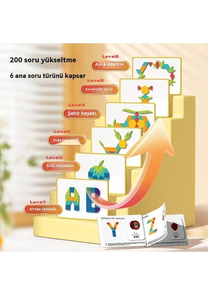 Zhikubao Magnetic Puzzle Tangram Geometrik Bina Blocks Elementary School Students' In Puzzle Games For Children Aged 3 To 6 (Yurt Dışından)