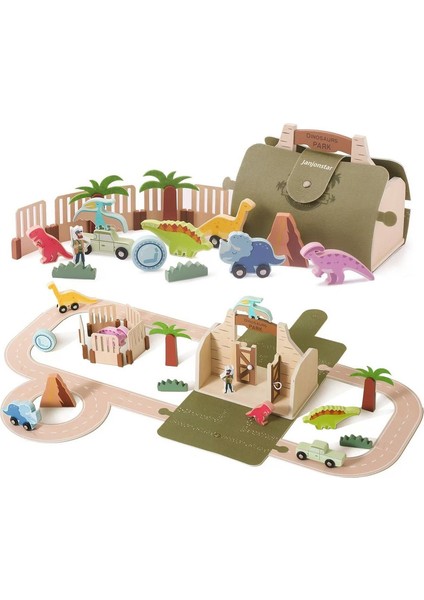 Baby Early Education Puzzle Wooden Toys Stacking Rocket Boys And Girls House Castle Building Game (Yurt Dışından)