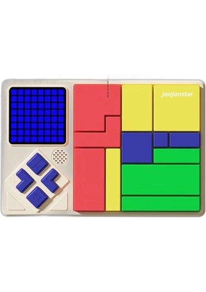 Huarongdao Plastic Toys Children's Puzzle Assembly Building Blocks Birthday Color Box Logic Block Puzzle (Yurt Dışından)