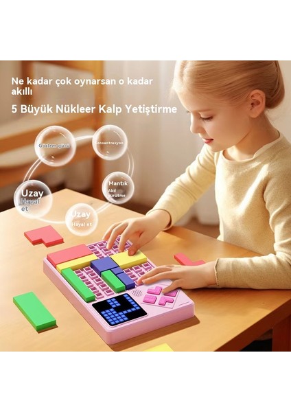 Huarongdao Plastic Toys Children's Puzzle Assembly Building Blocks Birthday Color Box Logic Block Puzzle (Yurt Dışından)