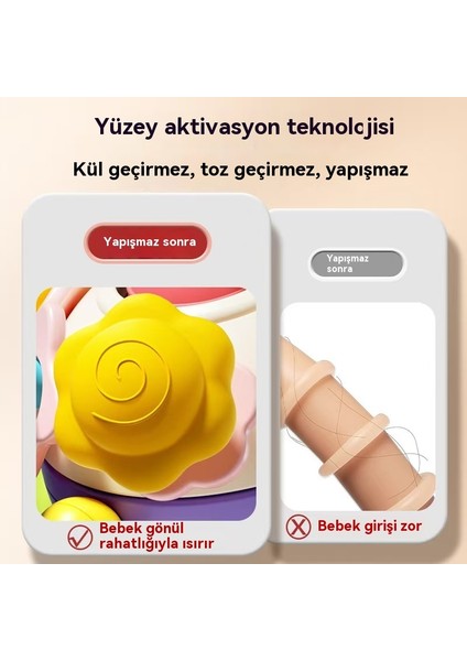 Manhattan Atomik Ball Space Toothpaste Grip Ball Baby Tooth Grinding Soft Glue Boiling Grip Training Toy (Yurt Dışından) fiyatları