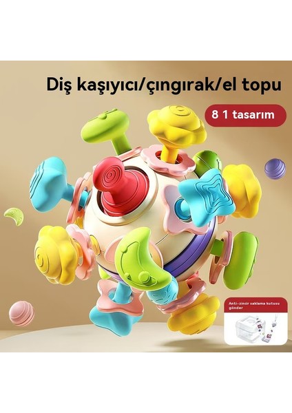 Manhattan Atomik Ball Space Toothpaste Grip Ball Baby Tooth Grinding Soft Glue Boiling Grip Training Toy (Yurt Dışından) modelleri
