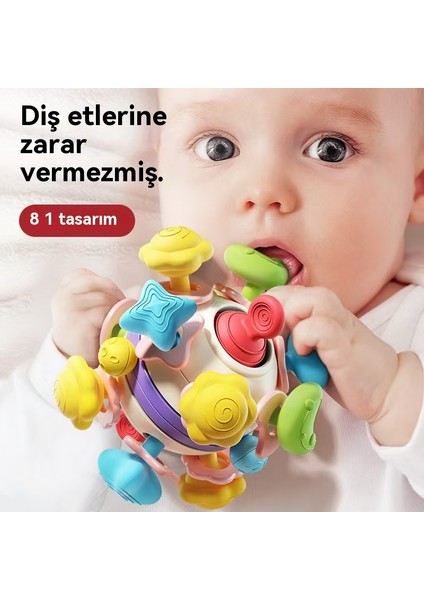 Manhattan Atomik Ball Space Toothpaste Grip Ball Baby Tooth Grinding Soft Glue Boiling Grip Training Toy (Yurt Dışından) fırsatları
