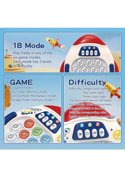 Carrot Cubs Press And Play To Challenge Levels, Real Speed Push Game Machine, Hamster Game Machine, Carrot Family Children's Game (Yurt Dışından)