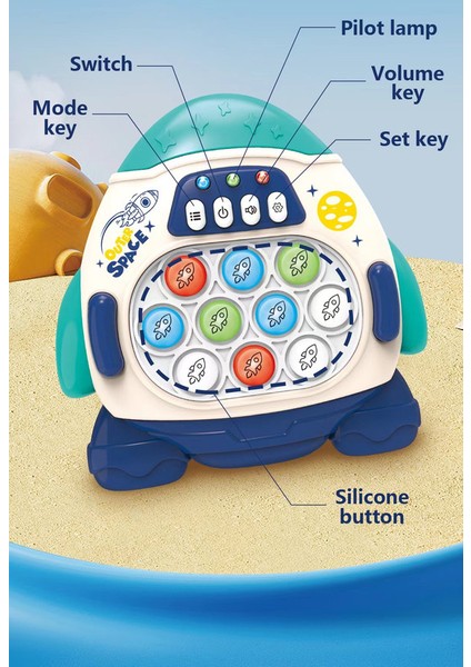Carrot Cubs Press And Play To Challenge Levels, Real Speed Push Game Machine, Hamster Game Machine, Carrot Family Children's Game (Yurt Dışından)