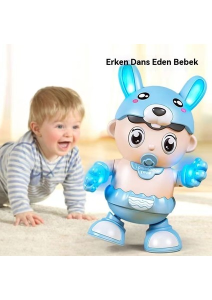 Elektrik Dans Eden Küçük Tatlı Bebek Atıştırıcı Karton Küçük Tatlı Tavşan Şarkı S Öyleyebilir ve Kör Gözler, Küçük Bebek Robot, Çocukların Oyuncağı. (Yurt Dışından) fiyatları