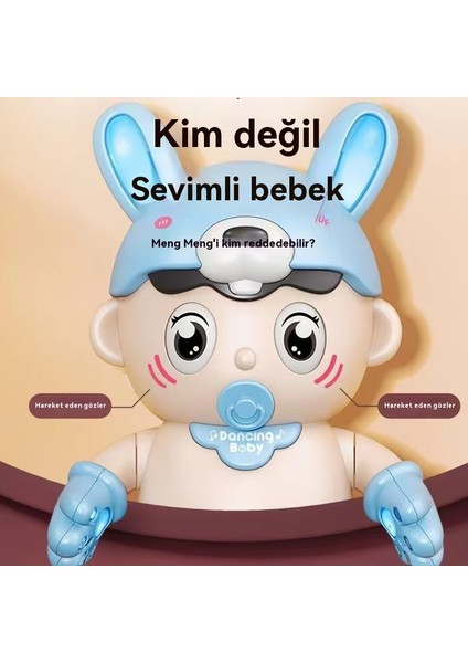 Elektrik Dans Eden Küçük Tatlı Bebek Atıştırıcı Karton Küçük Tatlı Tavşan Şarkı S Öyleyebilir ve Kör Gözler, Küçük Bebek Robot, Çocukların Oyuncağı. (Yurt Dışından) fırsatları