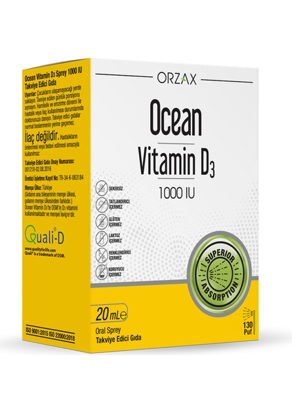 Ocean Vitamin D3 1000 IU