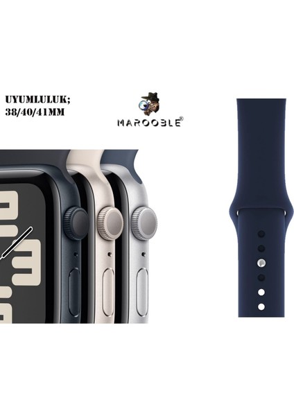 Apple Watch Tüm Kordon Çeşitleri Tüm Apple Watch Modelleriyle Uyumlu (38-40-41 Mm)