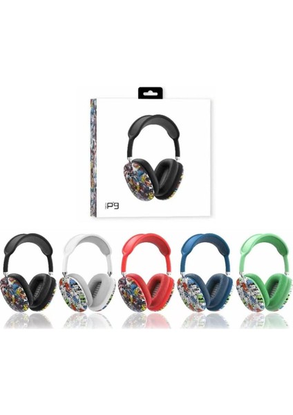 P9 Desenli? Kablosuz Bluetooth Kulak Üstü Wi?reless Kulaklik fiyatları