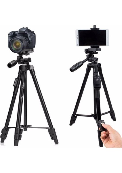 1.3 Metre Mobil Telefon ve Kamera Için Ayaklı Tripot Bluetooth Shutter Telefon Tutucu fiyatları