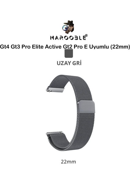 Huawei Gt4 - Gt3 Pro Elite Active - Gt2 Pro E Uyumlu Akıllı Saat Kordon (22 Mm)