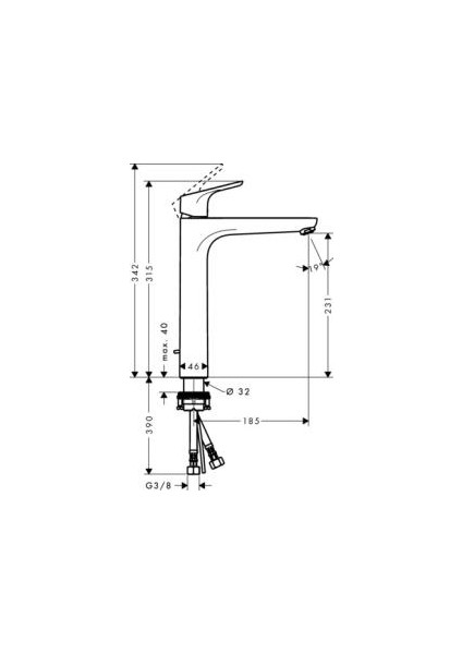 Focus Lavabo Bataryası Sifon Kumandalı