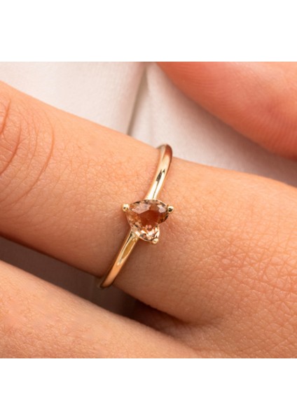 Altın Yüzük - Altın Yüzük - 0.60 Karat Zultanit Taşlı Kalp Tektaş Evlilik Teklifi 14 Ayar Altın Yüzük fiyatları