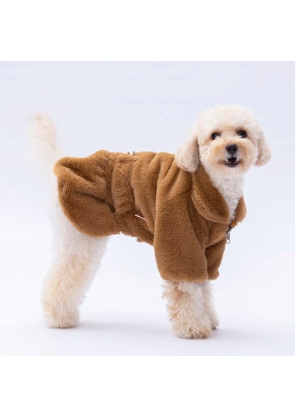 Kahverengi Paris Küçük Irk Köpek Ceketi
