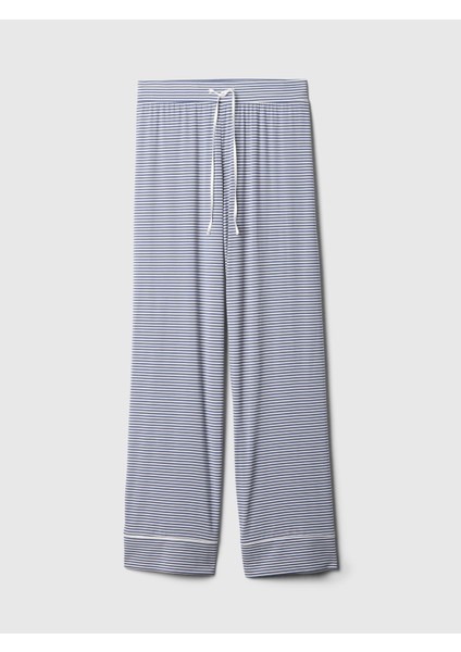 Kadın Mavi Modal Karışımlı Pijama Altı